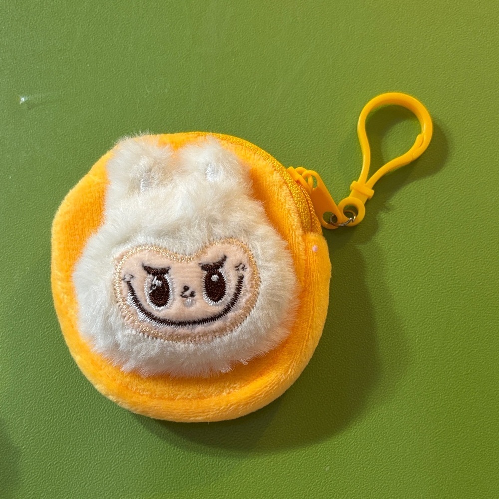 Yellow Labubu Coin Pouch